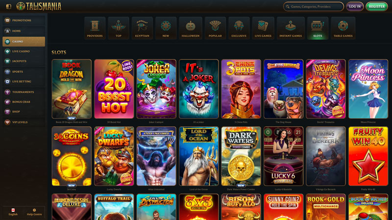 talismania slots screenshot