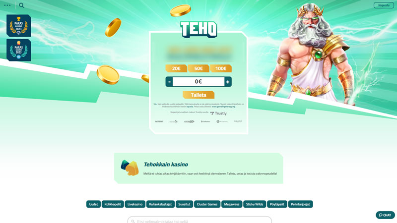 teho lobby screenshot