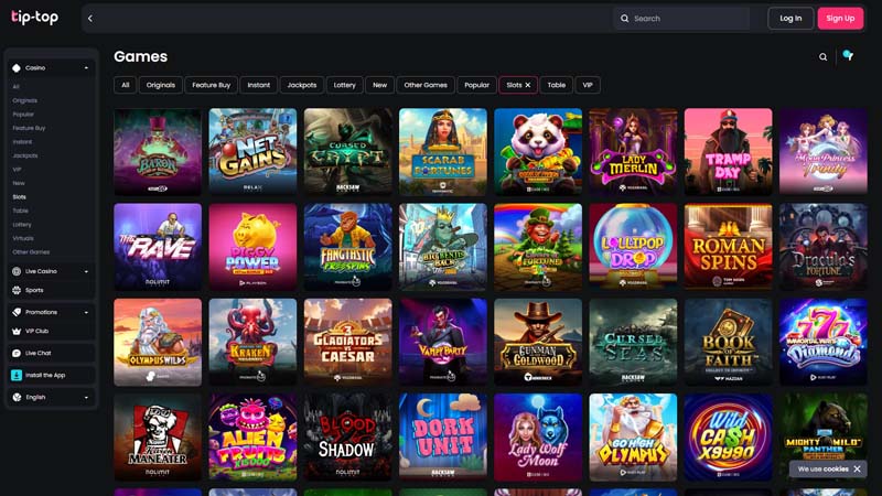 tip-top slots screenshot