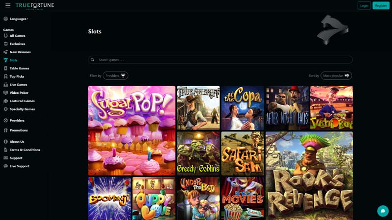 true-fortune slots screenshot