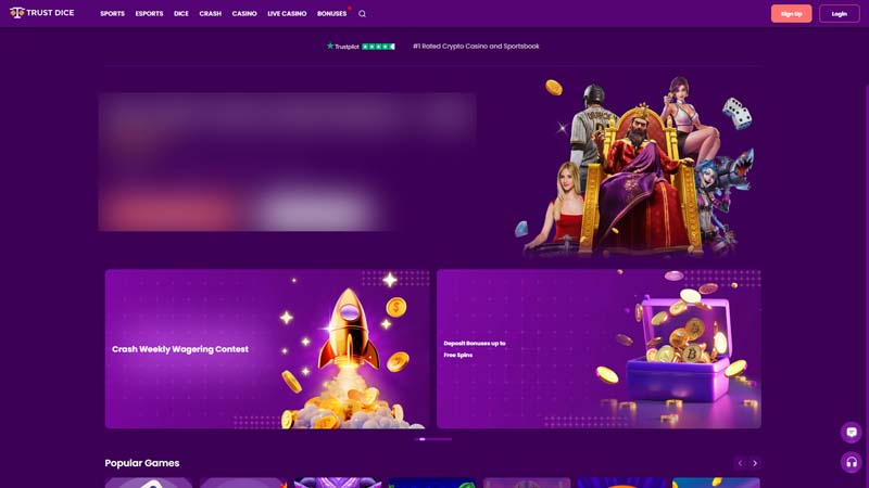 trustdice lobby screenshot