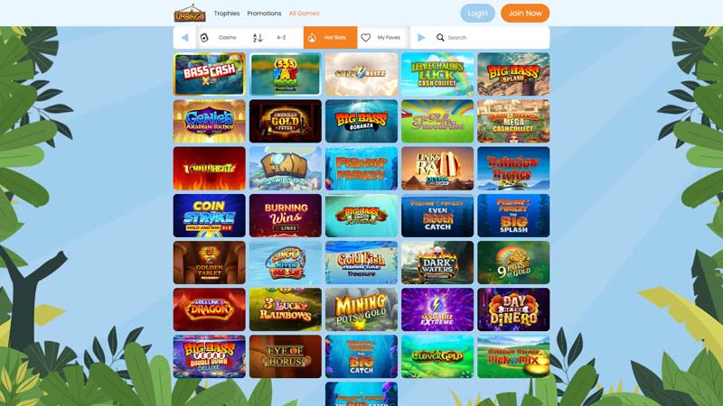 umbingo-casino slots screenshot