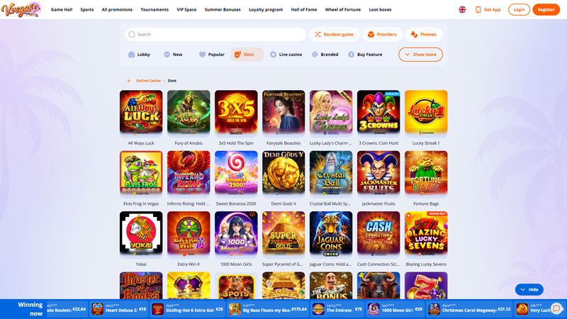 v-vegas slots screenshot