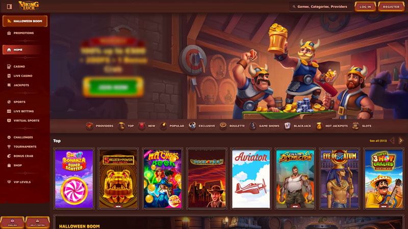 vikingluck lobby screenshot