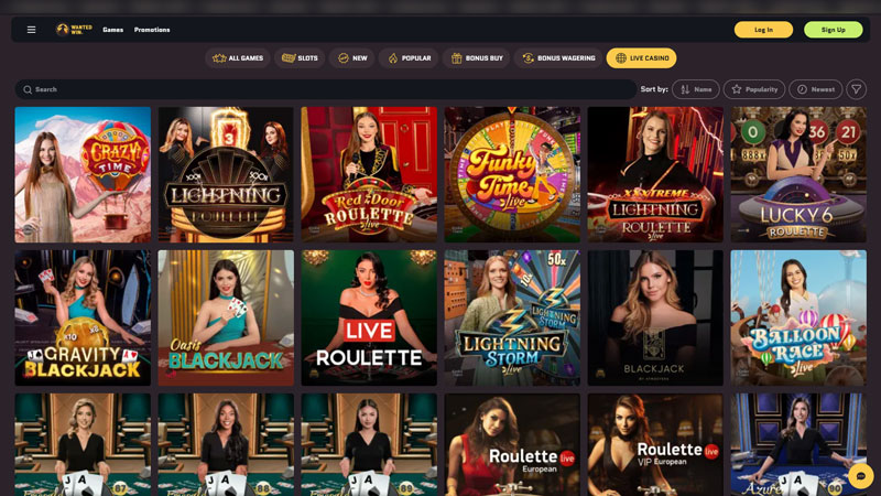 wanted-win live screenshot