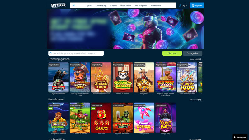 wettigo lobby screenshot