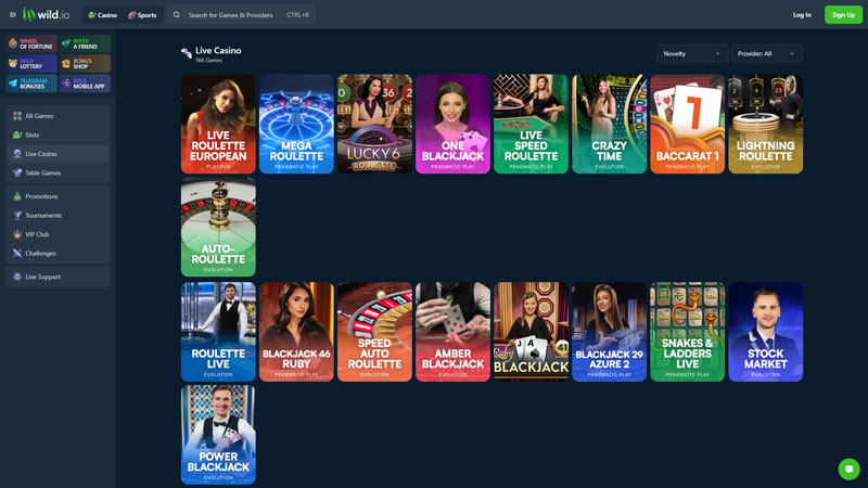 wild-io live screenshot