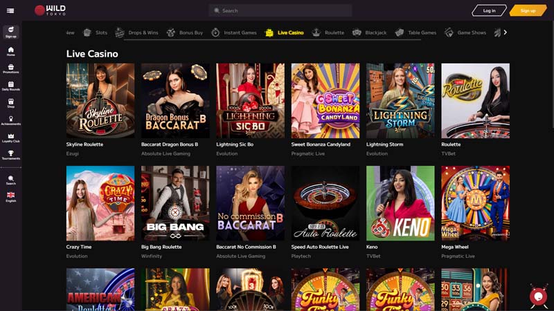 wild-tokyo live screenshot