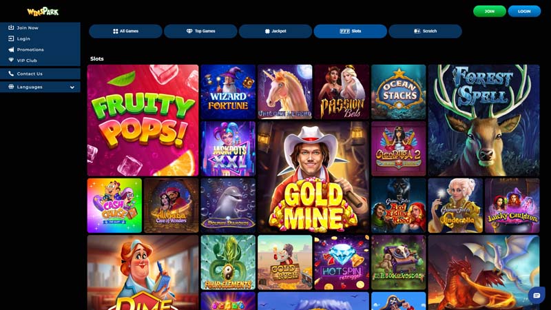 wins-park-casino slots screenshot