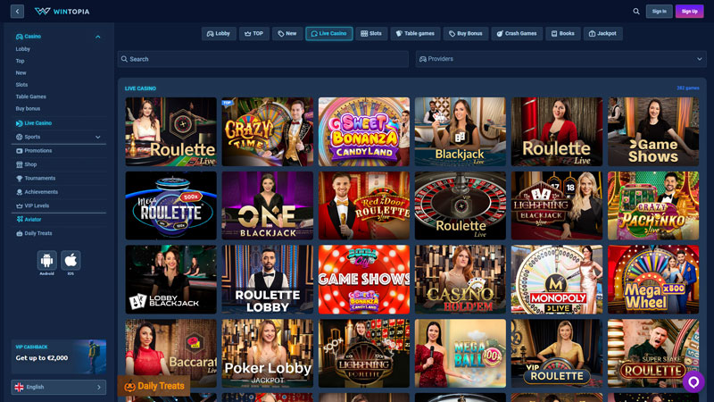 wintopia live screenshot