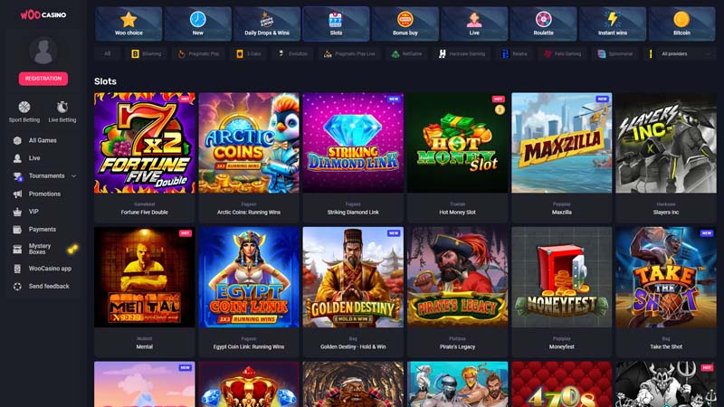 woo-casino slots screenshot