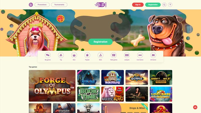 yoyo-casino lobby screenshot