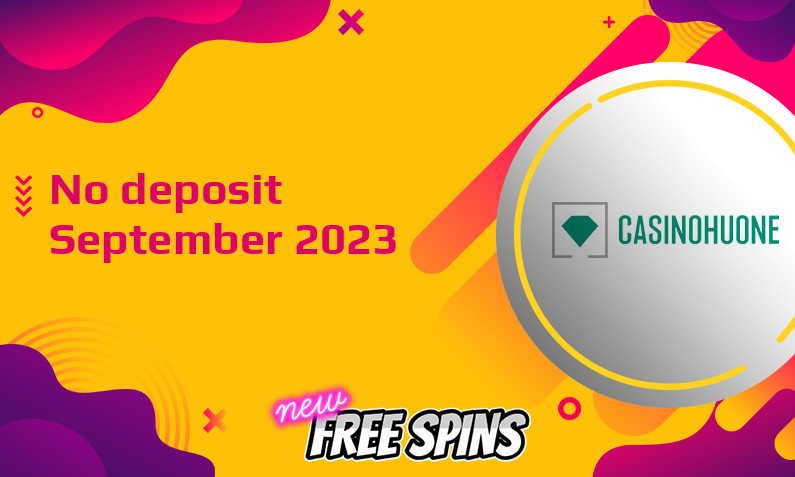 Latest Casinohuone no deposit bonus, today 10th of September 2023
