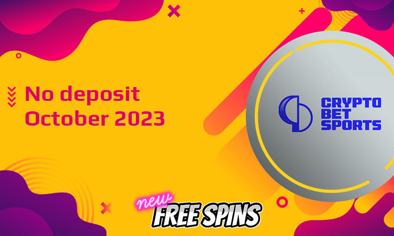 Latest CryptoBetSports no deposit bonus October 2023