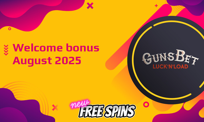 Latest GunsBet Casino bonus August 2025, 100 Free-spins