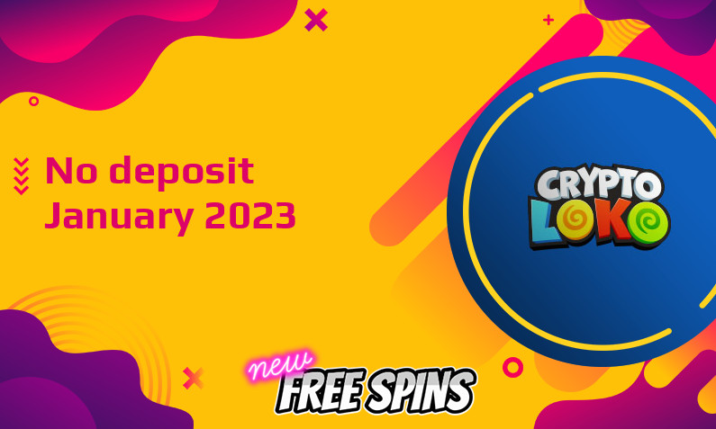 Latest no deposit bonus from Crypto Loko, today 24th of January 2023