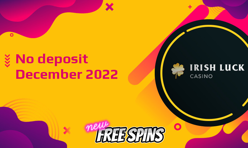 Latest no deposit bonus from IrishLuck Casino, today 2nd of December 2022