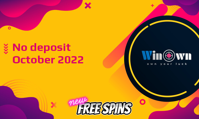 Latest no deposit bonus from Winown 12th of October 2022