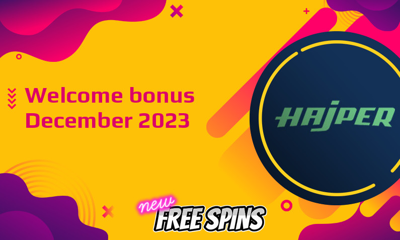 New bonus from Hajper Casino December 2023