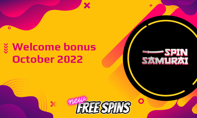 New bonus from Spin Samurai October 2022, 75 Free-spins